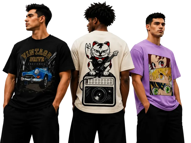 Ironclade models wearing premium oversized tees